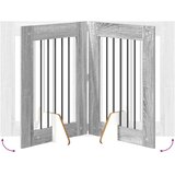  Vrata za pse z stojali 4 pcs Siva Sonoma 60 x 80 cm, (5000232777) | Shoptok.si