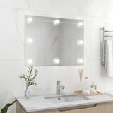  Stensko ogledalo brez okvirja z LED lučkami pravokotno steklo, (20798446) | Shoptok.si