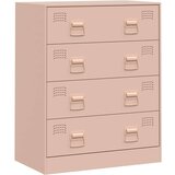 vidaXL Komoda ružičasta 67 x 39 x 83 cm čelična | shoptok.hr