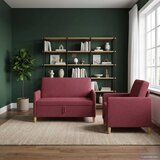  Set sofe s pohranom 2 pcs Vinska crvena Poliester | shoptok.hr