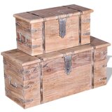  Dvo Delni Komplet Skrinj za Shranjevanje Akacijev Les | Shoptok.si