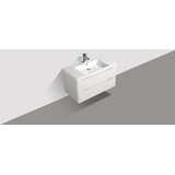 HULLER Smile ormarić s ugrađenim umivaonikom - bijeli sjaj | shoptok.hr