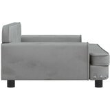  Krevet za pse svjetlosivi 90 x 53 x 30 cm baršunasti | shoptok.hr