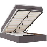 vidaXL otomanski okvir kreveta s madraca sivi 120x190cm umjetne kože | shoptok.hr
