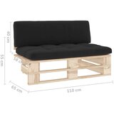  Srednja vrtna sofa od paleta od impregnirane borovine | shoptok.hr