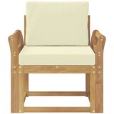  2 Komad Set vanjskih sofa Poliester Bijela i Krem | shoptok.hr