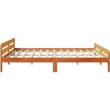  Okvir kreveta bez madraca voštano smeđi 200x200 cm od borovine | shoptok.hr