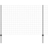 vidaXL Euro ograja z 10 U stebrički Siva 1,5x10 m Jeklo | Shoptok.si