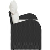 Vrtni kauč s jastukom Crna 124 x 62 x 69cm poliratan | shoptok.hr