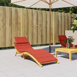  Jastuk za ležaljku prošarani crvena 186x58x4 cm od tkanine | Eponuda.com