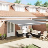  Okvir tende S LED lampica Bijelo 400 × 350 cm Aluminij | shoptok.hr