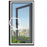 INF U-oblikovana mreža z bočno zadrgo, nano mreža, samolepljiva Gray, (5000247074) | Shoptok.si