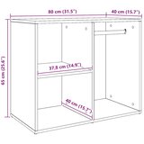Ormarić Artisan hrast 80x40x65 cm Konstruirano drvo | shoptok.hr