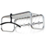 Spinder Design Kovinski stenski obešalnik v srebrni barvi s polico Retro – | Shoptok.si
