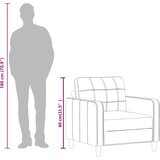  Fotelja siva 60 cm od umjetne kože | shoptok.hr