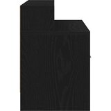  Noćni ormarić s ladicom crni hrast 51x31x47 cm | shoptok.hr