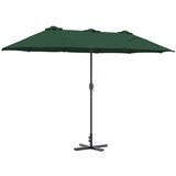 Vrtni suncobran Zelena 370 x 197 x 239 cm Poliester i aluminij | Eponuda.ba