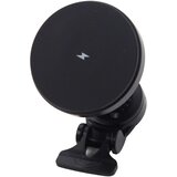 Magnetni držač z auto sa induktivnim punjenjem 15W - crni | Shoptok.si