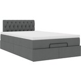  Otomanski krevet s madracem i LED tamnosivi 120x200 cm tkanine | Eponuda.com