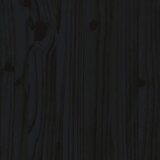  Uzglavlje za krevet crno 186 x 4 x 100 cm od masivne borovine | shoptok.hr