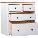 Maison Chic Komoda - Predalnik bela 80x40x83 cm borovina Panama Range, (21720514) | Shoptok.si