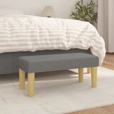  Klupa tamnosiva 70 x 30 x 30 cm od tkanine | shoptok.hr