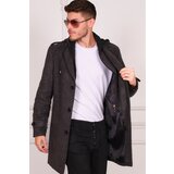 Dewberry PLT8401 MEN'S COAT-PATTERNED ANTHRACITE Cene