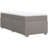  Krevet s oprugama i madracem smeđesivi 80x200 cm od tkanine | shoptok.hr