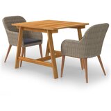  3-dijelni vrtni blagovaonski set smeđi | shoptok.hr