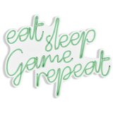 WALLXPERT dekorativna plastična led rasveta eat sleep game repeat green | ePonuda.com
