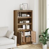  Visoka komoda boja meda 80 x 35 x 154 cm od masivne borovine | shoptok.hr