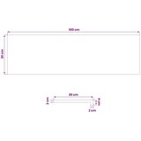  Stepenica 8 kom. 100 x 30 x 2 cm Bijela Čvrsto Hrastovo Drvo - Bijela 100 x 30 x 2 cm 8 | shoptok.hr