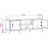  TV ormar 133 x 33 x 50 cm Staro drvo Konstruirano drvo | shoptok.hr