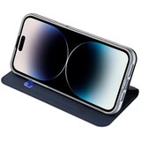 Dux ducis Skin Pro – Gladka usnjena torbica za Apple iPhone 15 modra | Shoptok.si
