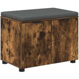  Haldna klop z blazino z vrati Dimljeni oreh 60 x 38 x 46 cm, (5000155683) | Shoptok.si