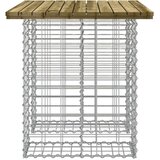 vidaXL Vrtna klupa s gabionskim dizajnom 100 x 70 x 72 cm od borovine | shoptok.hr
