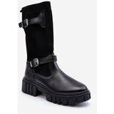 Kesi Women's ankle boots with stockings black Abroze Cene