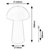 Rabalux 76039 - LED spoljna lampa MIREO sa dodirnom prigušiva 1,5W/5V IP44 1200 mAh USB braon | Eponuda.com