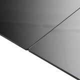  Vrtni stol crni 150 x 90 x 74 cm aluminijum i staklo | shoptok.hr