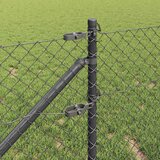  Zavareno žičano ograđivanje s bodljama 10 x 1 m Siva Mreža | Shoptok.si
