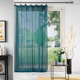 Douceur d intérieur Modrozelena prosojna zavesa 140x240 cm Linka – | Shoptok.si