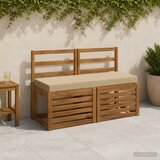  Jastučići za klupe - 2 dijela SOEST 2 kom. 100% poliester Bež - Bež 110 x 40 x 8 cm Poliester Slike