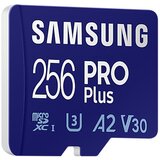 Samsung Spominska kartica PRO Plus, micro SDXC, 256GB, U3, V30, A2, UHS-I, z SD adapterjem | Shoptok.si