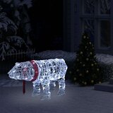  Božićni medvjed s 45 LED žarulja 71x20x38 cm akrilni | shoptok.hr