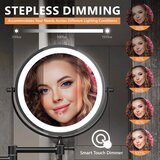 AUXMIR stensko ogledalo z LED-osvetlitvijo 1x/20x | Shoptok.si