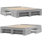  Okvir za krevet boja hrasta 120x190 cm od konstruiranog drva | shoptok.hr