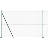 vidaXL zavarena žičana ograda sa 13 flanged postovima Zelena 1.4x50 m Čelik | shoptok.hr
