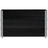  Vrtna sadilica crna 100x50 cm od masivne borovine | shoptok.hr