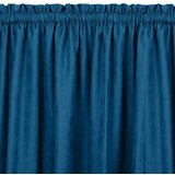  Curtain MILANA color indigo style classic 5 cm pole pocket with 3 cm fringe chenille 220x175 HOMEDE | shoptok.hr