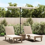  Vrtni suncobran s aluminijskim stupom 180x110 cm pijesak bijeli | shoptok.hr